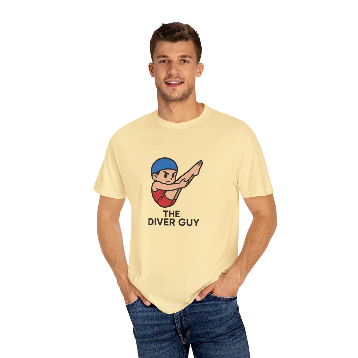 Diver Guy Determined Pike Casual T-Shirt for Divers