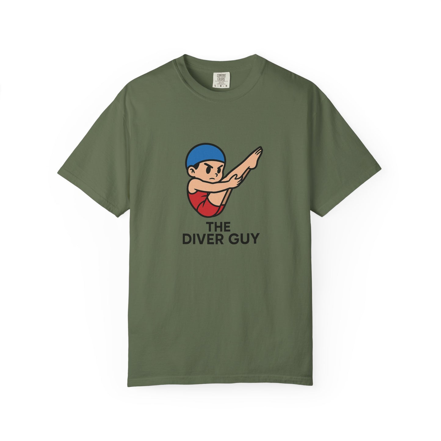 Diver Guy Determined Pike Casual T-Shirt for Divers