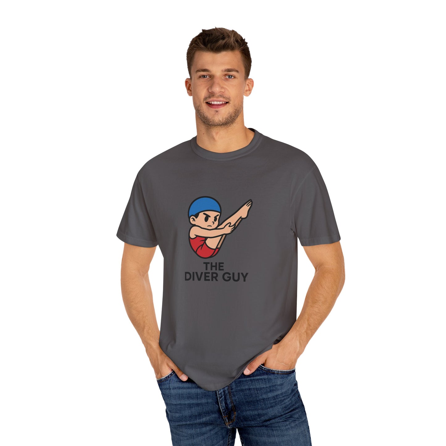 Diver Guy Determined Pike Casual T-Shirt for Divers
