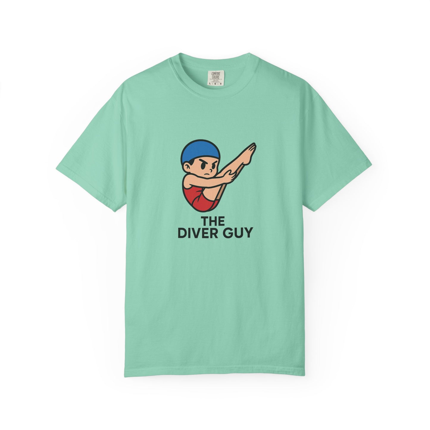 Diver Guy Determined Pike Casual T-Shirt for Divers