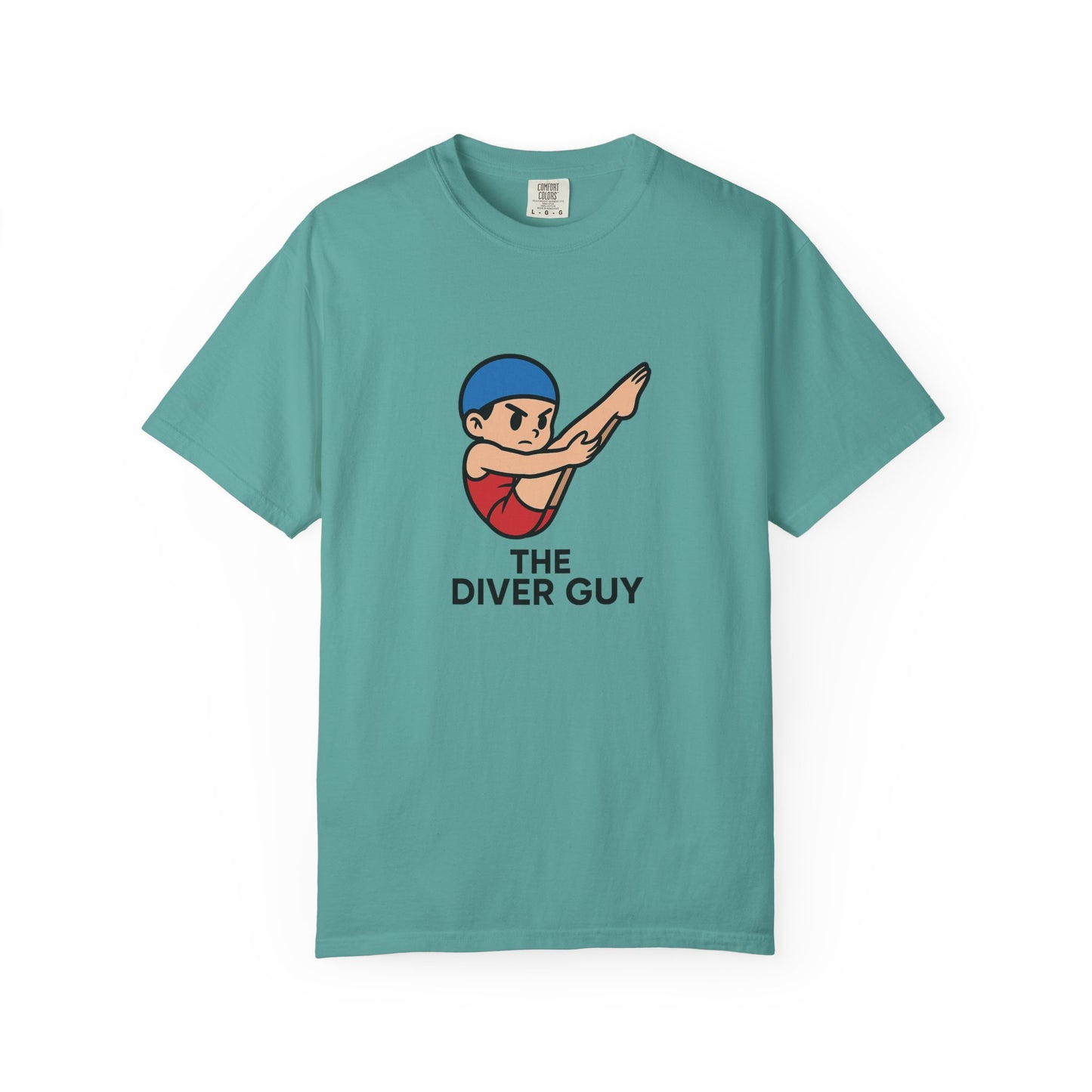 Diver Guy Determined Pike Casual T-Shirt for Divers