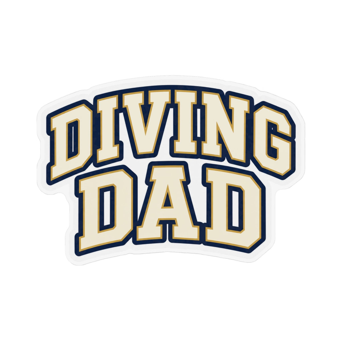 Diving Dad Cream Bold Magnet