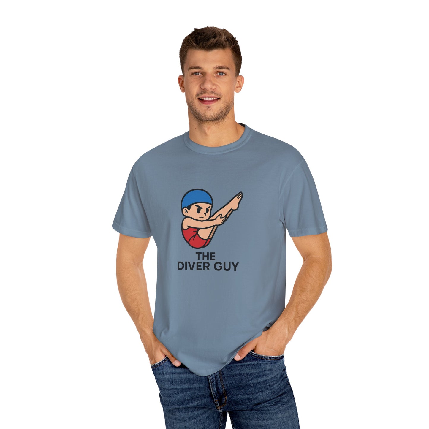 Diver Guy Determined Pike Casual T-Shirt for Divers