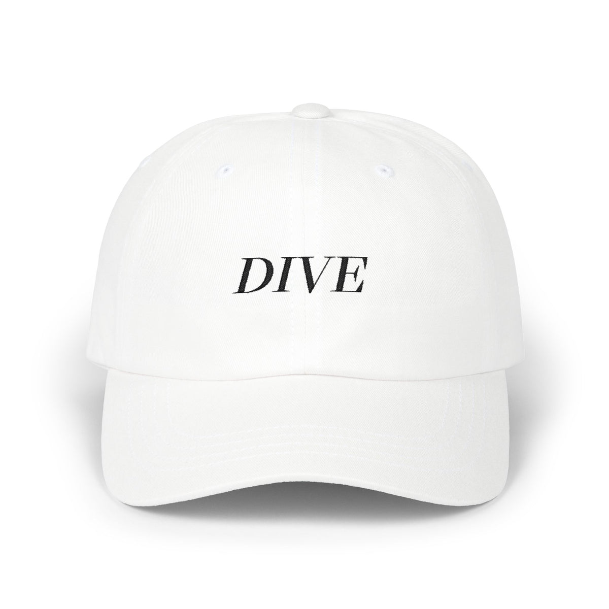 "DIVE" Embroidered Minimalist Hat