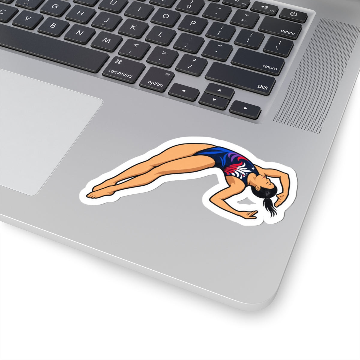 Diver Sticker — Female Mid Twist Take-off Kiss-Cut Sticker