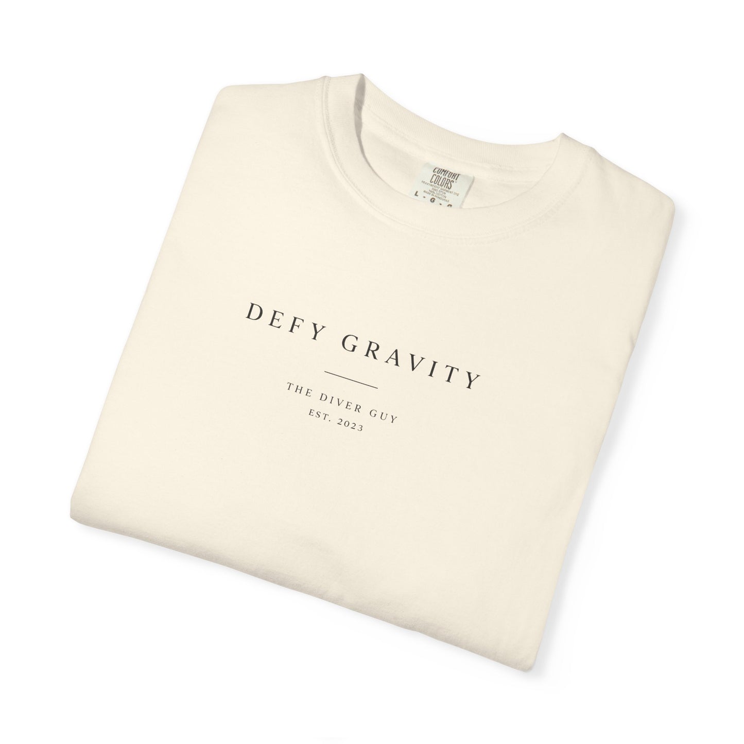 Minimal 'Defy Gravity' Graphic T-Shirt