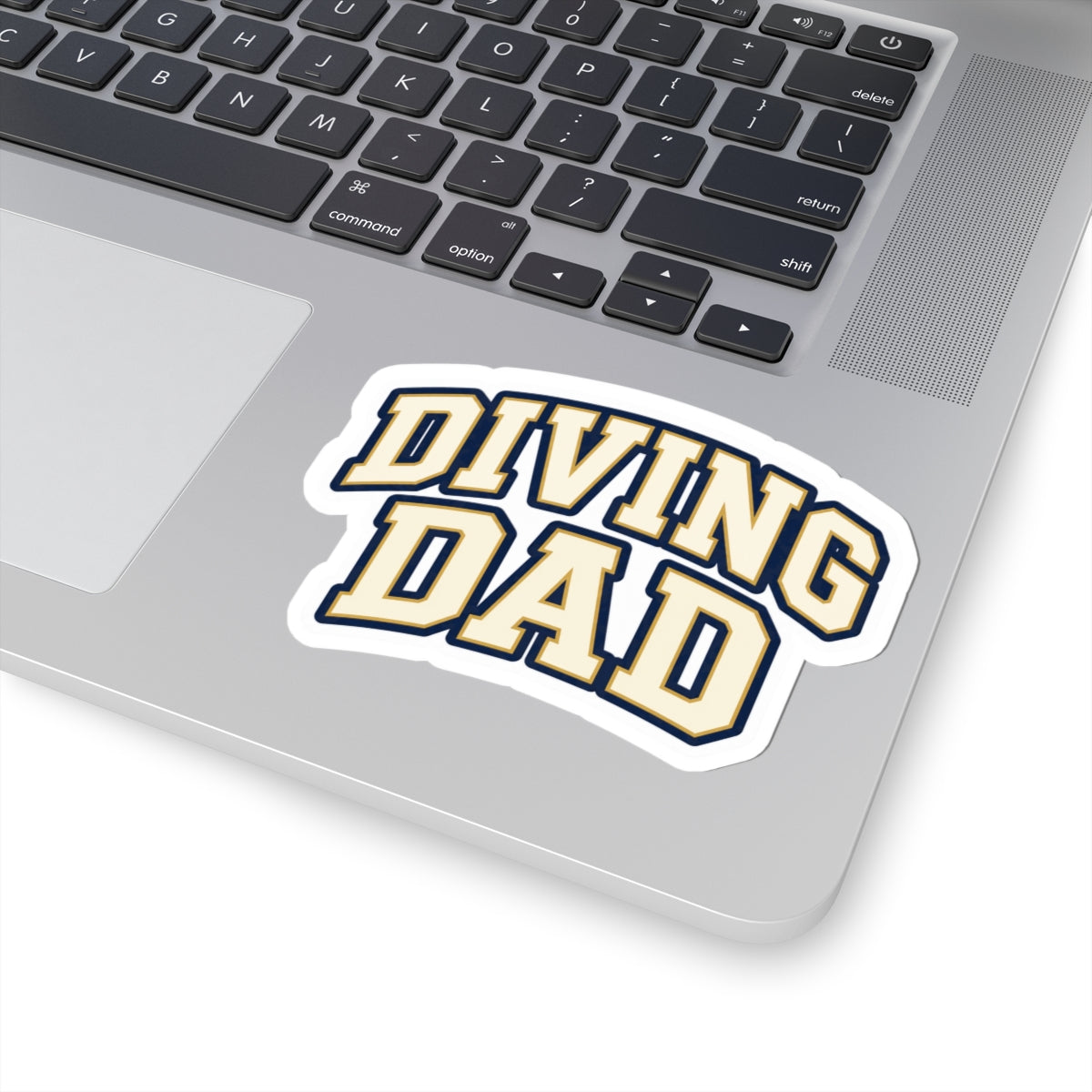 Diving Dad Sticker — Retro Waterproof Kiss-Cut Sticker