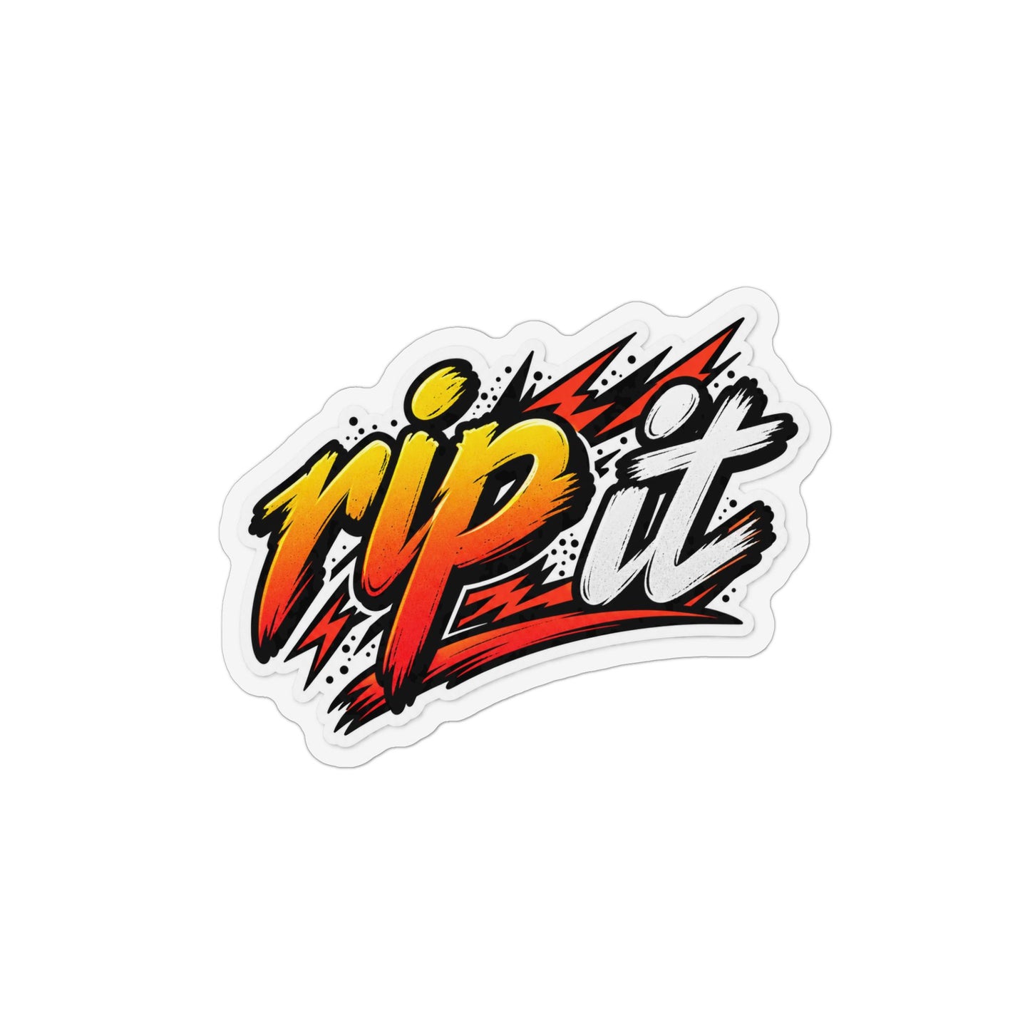 Red "Rip It" lightning  Magnet