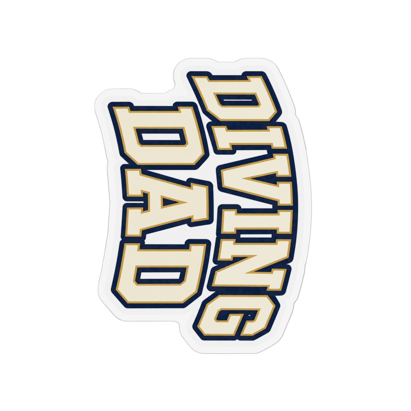 Diving Dad Cream Bold Magnet