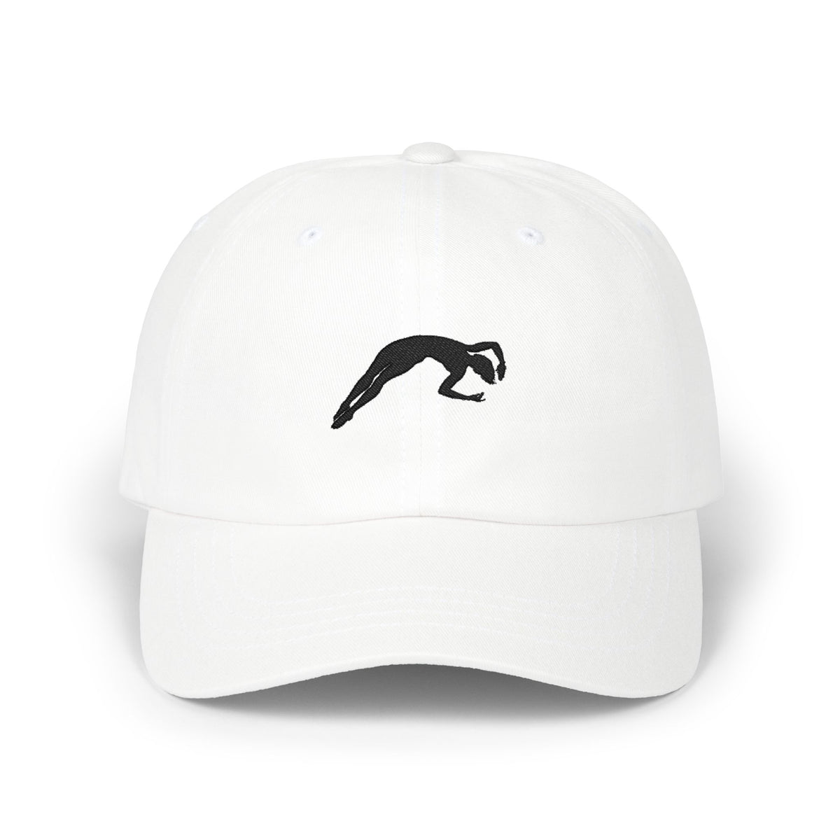 Minimalist Diving Silhouette - Starting Twist - Embroidered Hat