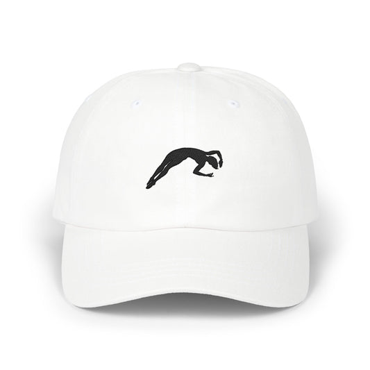 Minimalist Diving Silhouette - Starting Twist - Embroidered Hat