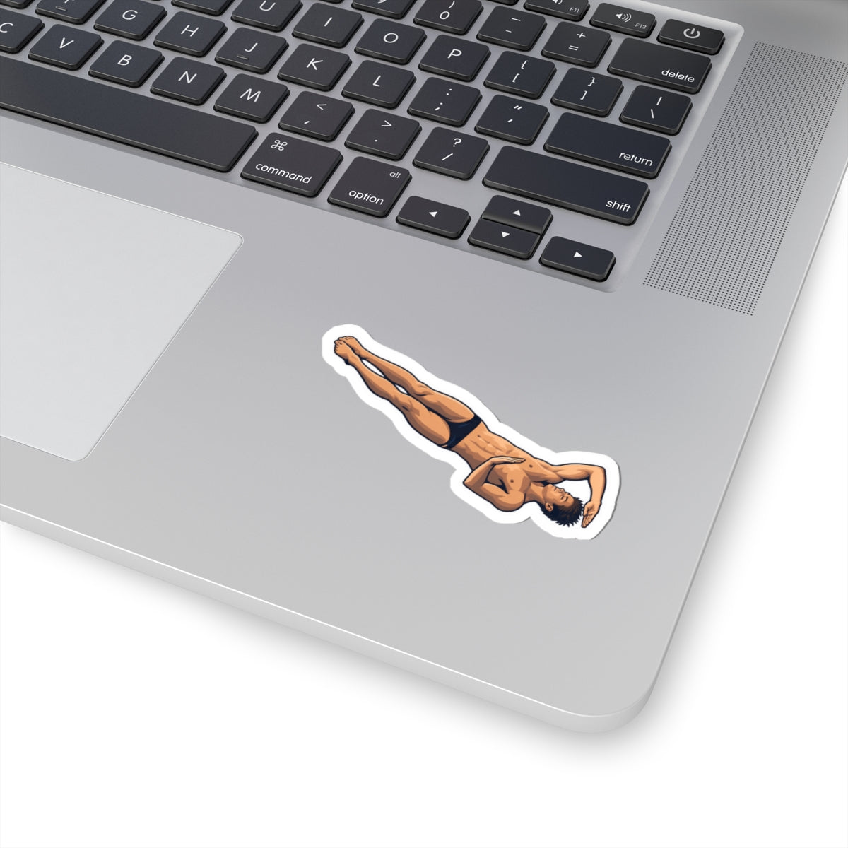 Diver Twisting Sticker