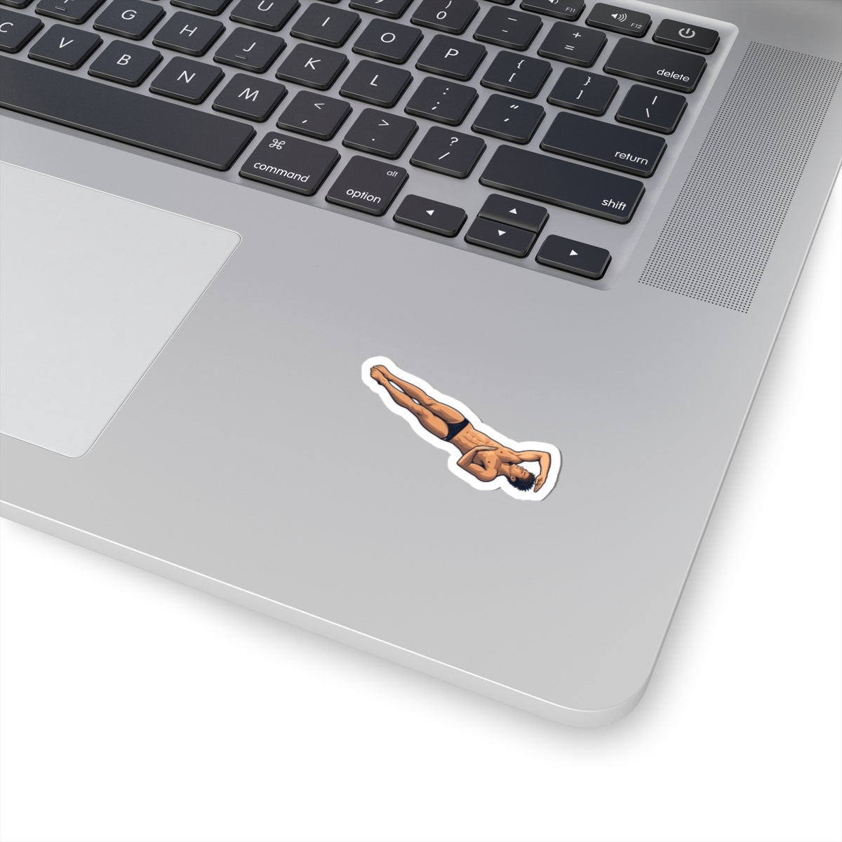 Diver Twisting Sticker