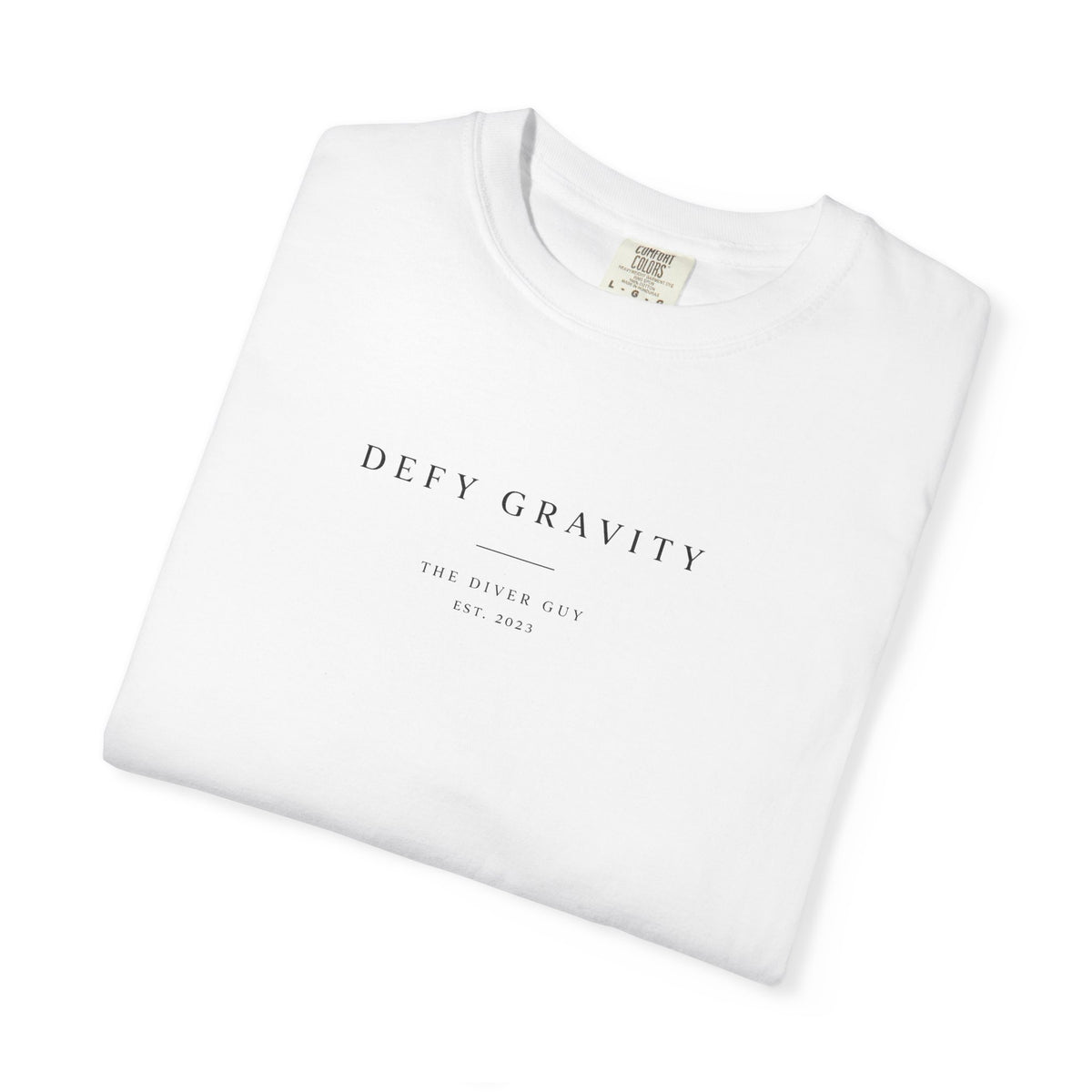 Minimal 'Defy Gravity' Graphic T-Shirt