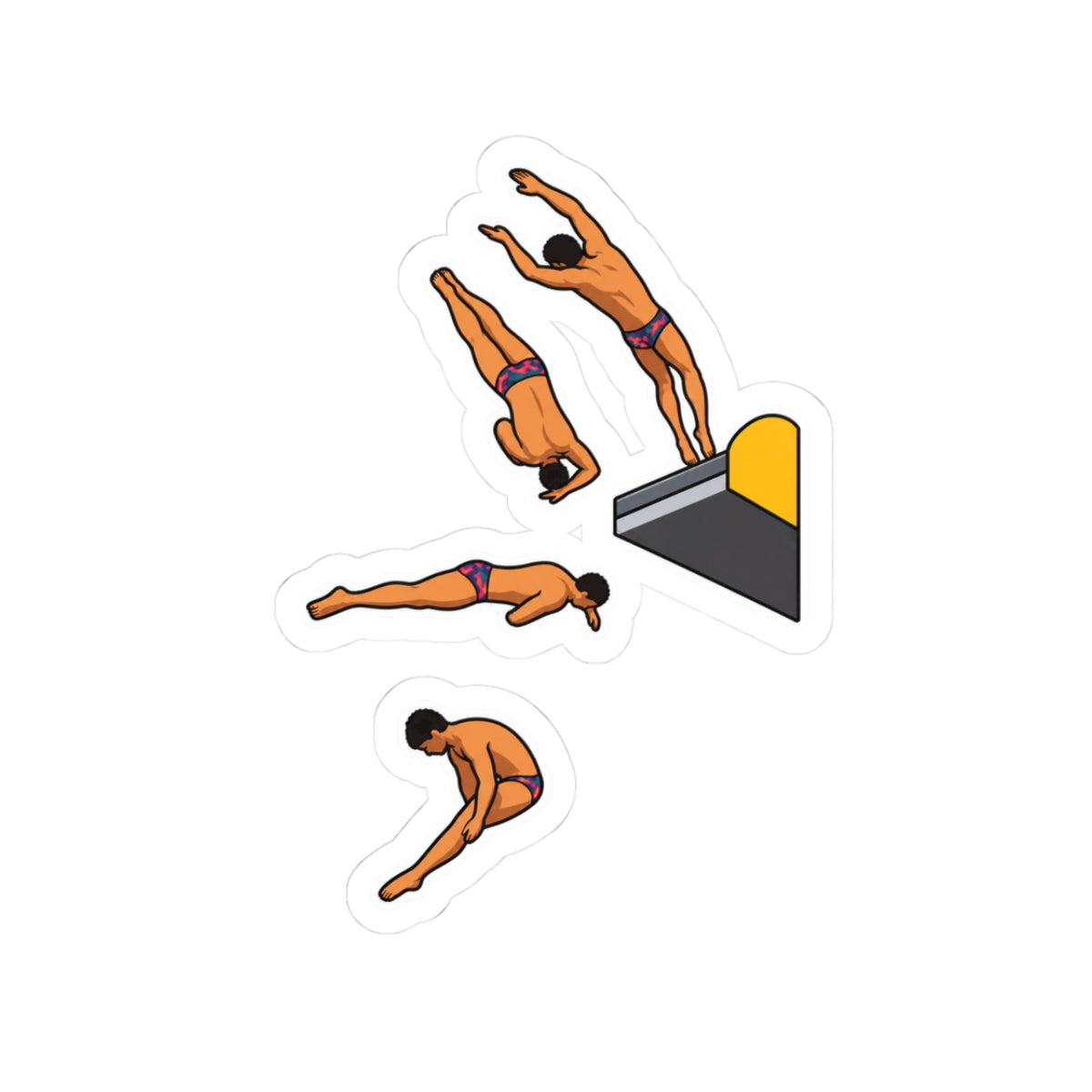 Diver Sequence Sticker Set