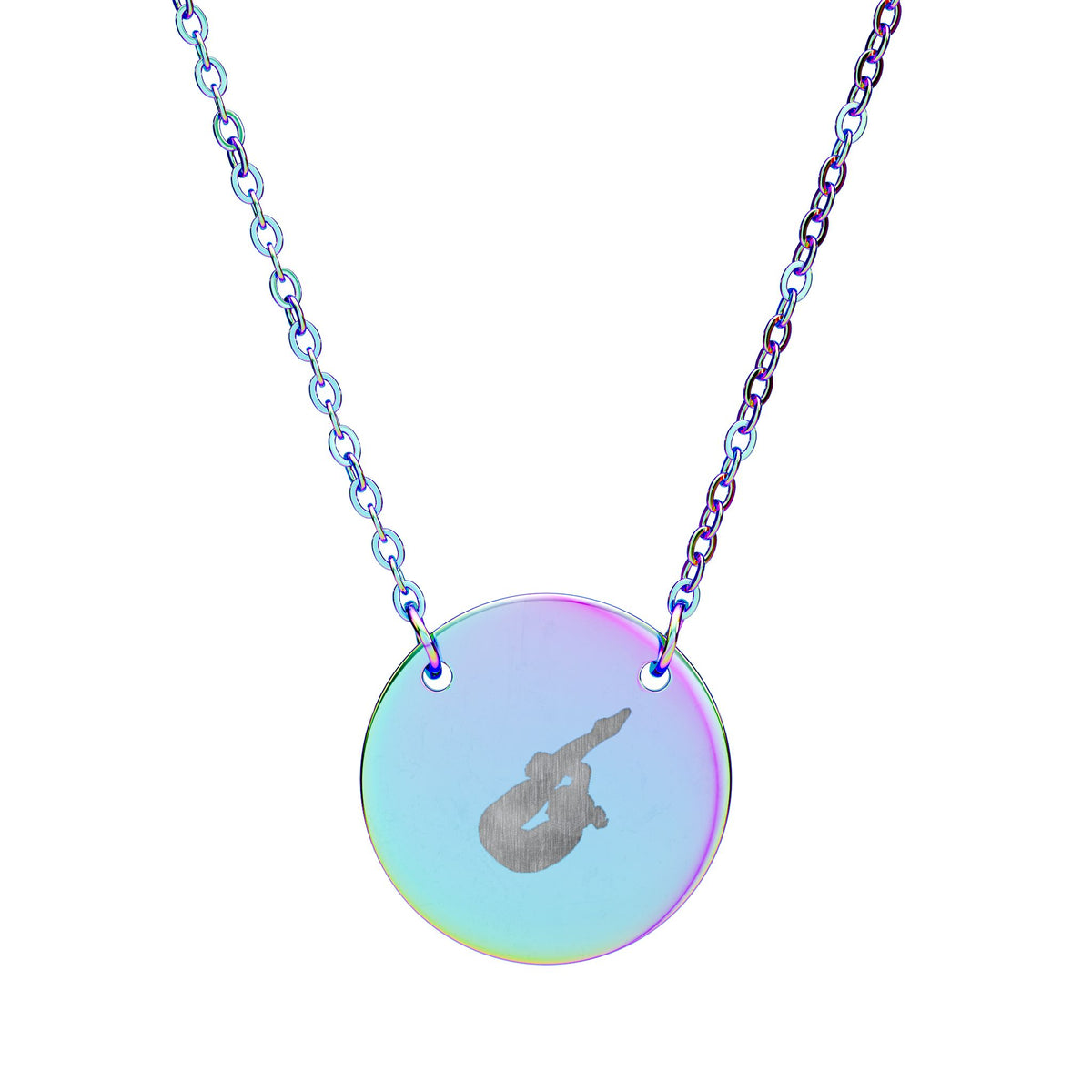 Engraved Diver Pike Necklace
