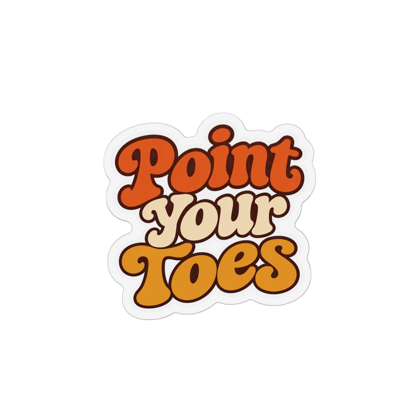 Point Your Toes Retro Style Magnet