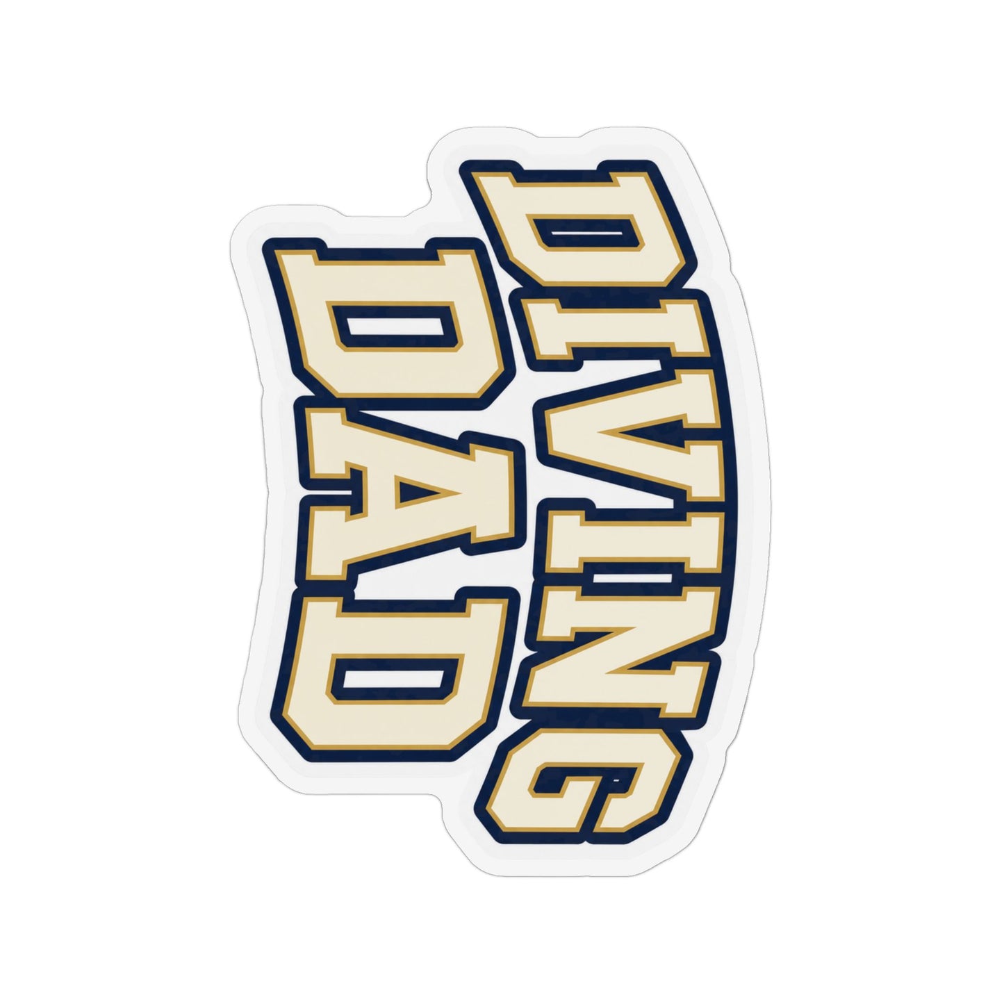 Diving Dad Cream Bold Magnet