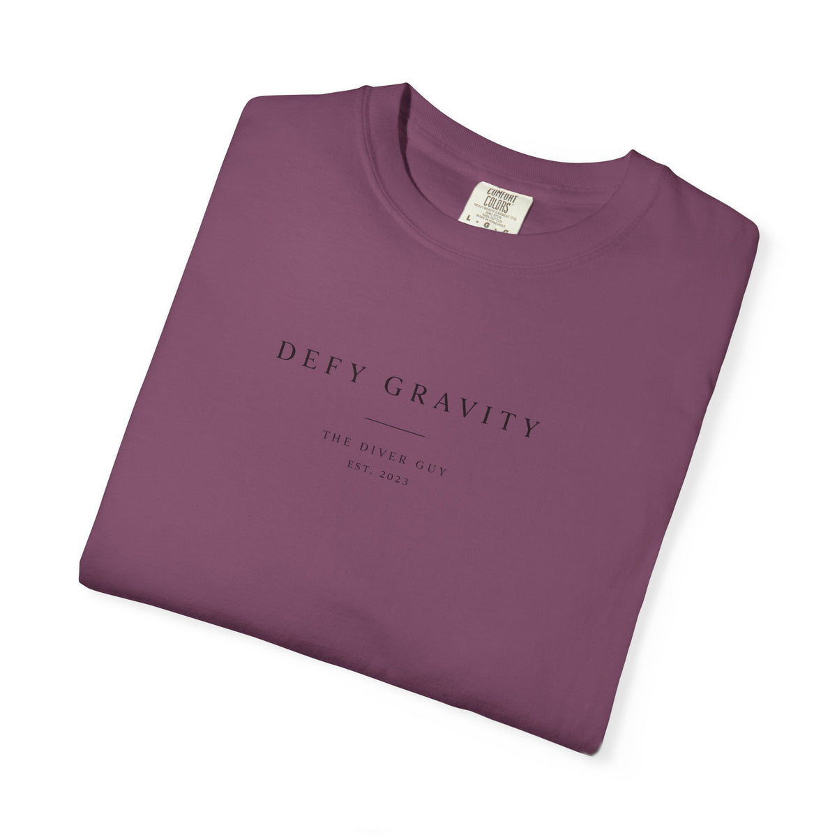 Minimal 'Defy Gravity' Graphic T-Shirt