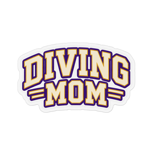 Diving Mom Magnet - 2 stripe design
