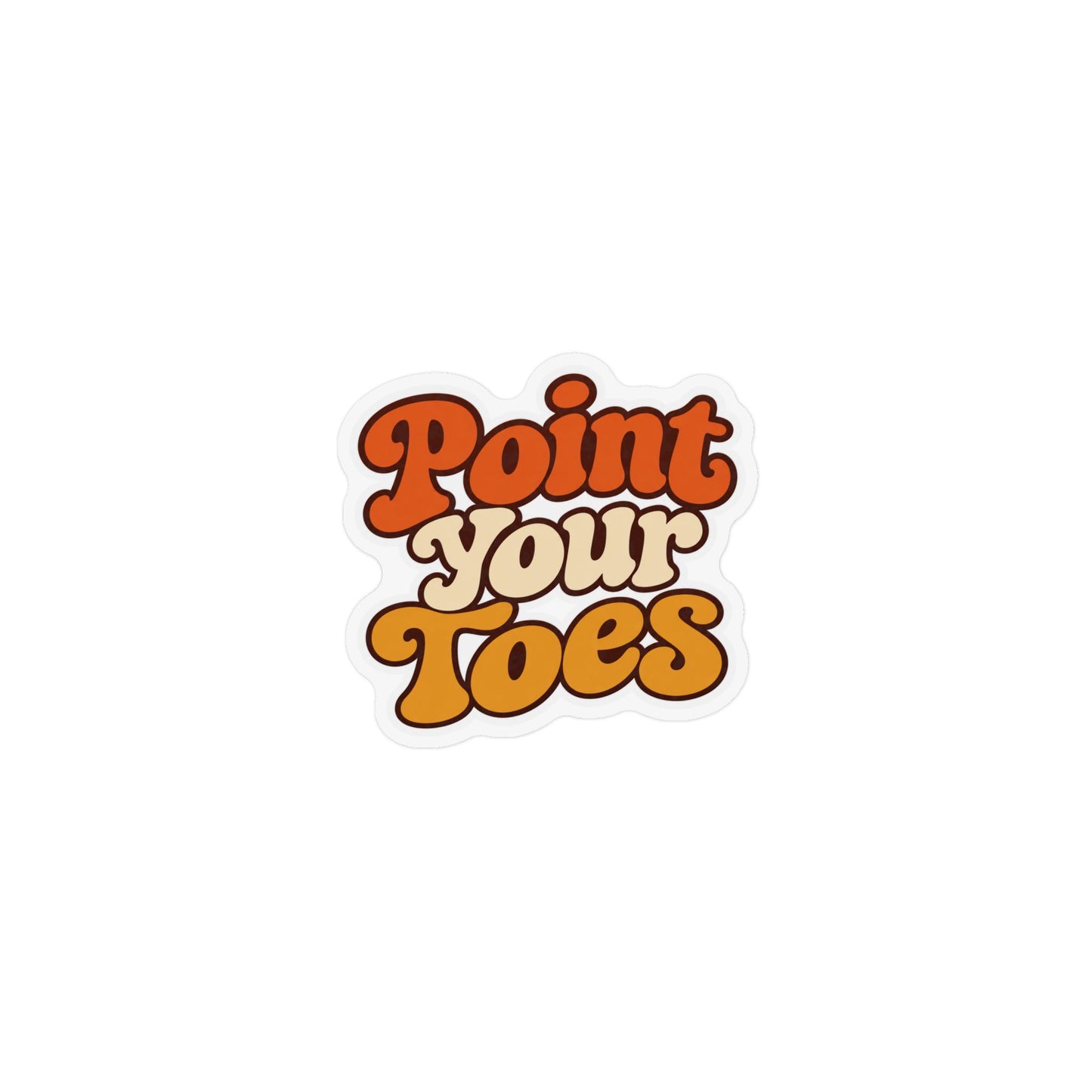 Point Your Toes Retro Style Magnet