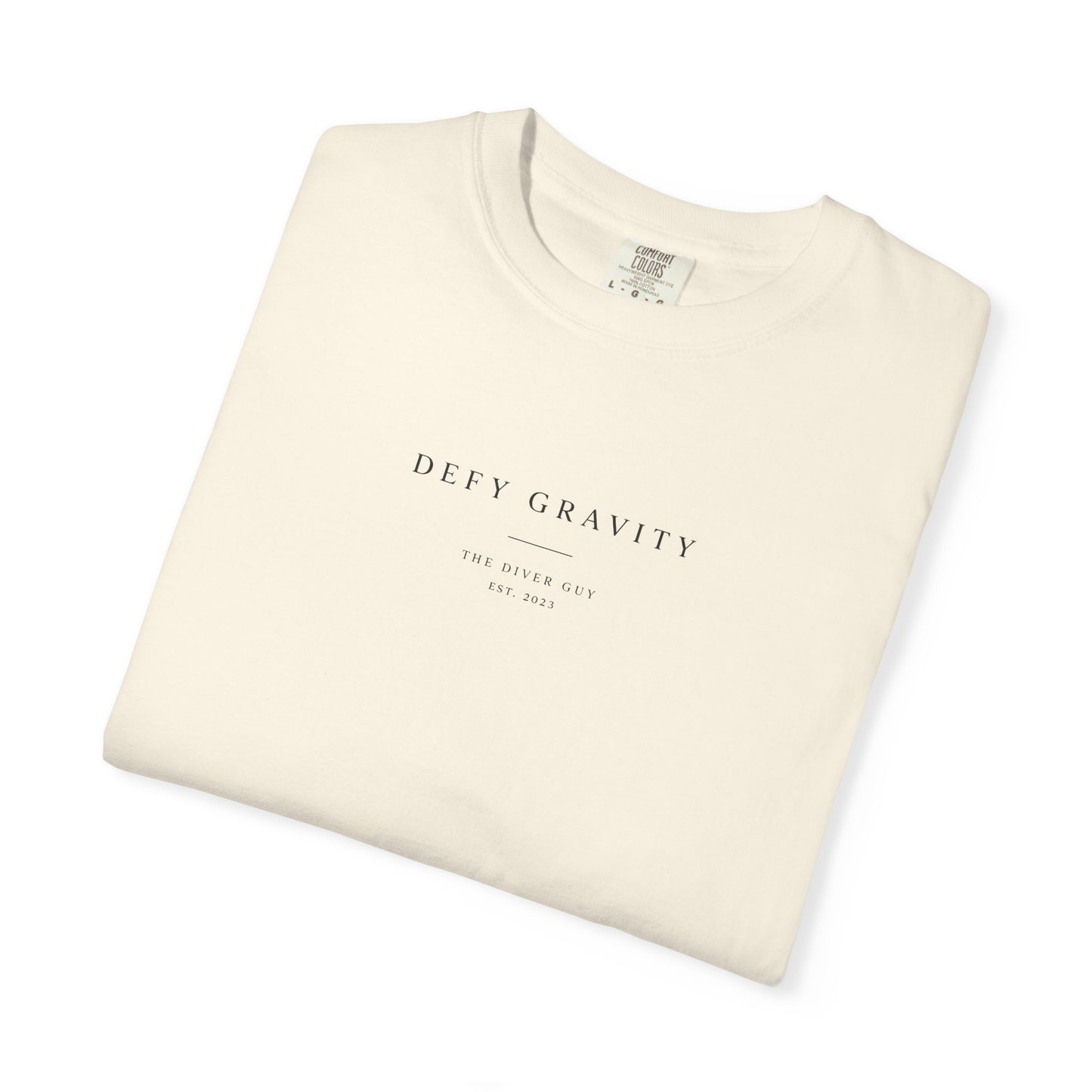 Minimal 'Defy Gravity' Graphic T-Shirt