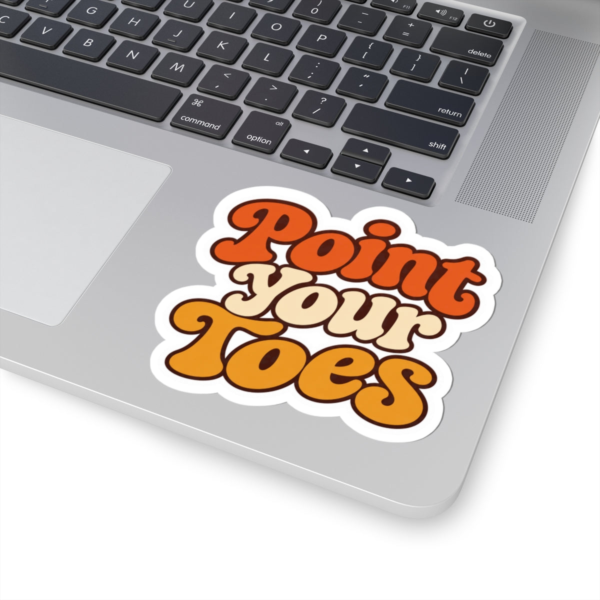 Point Your Toes Retro Sticker