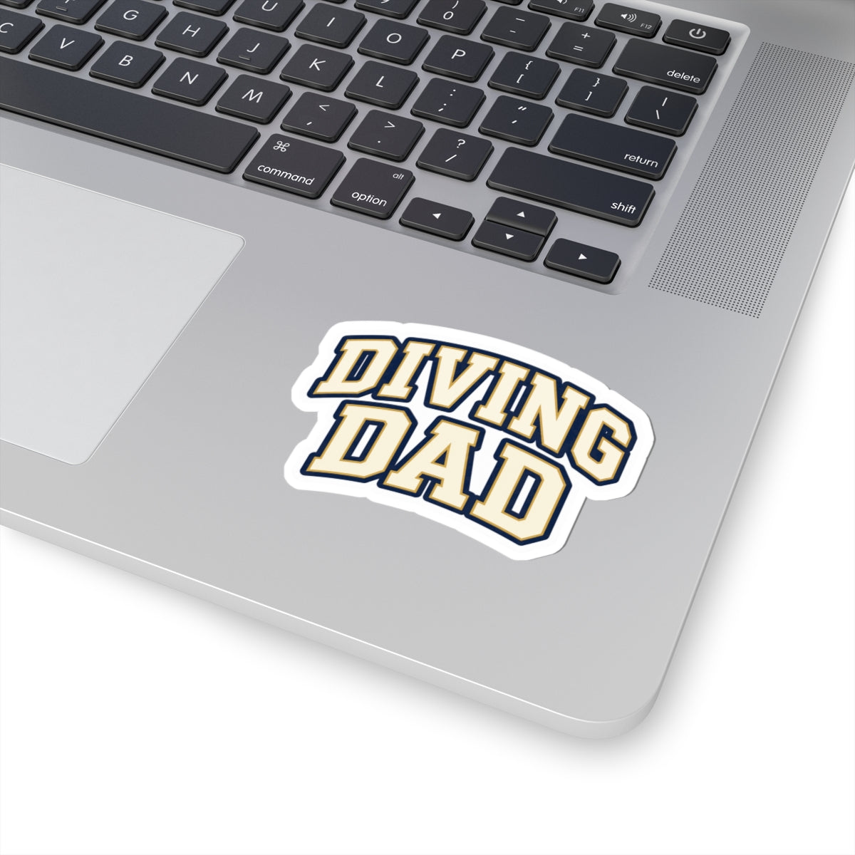 Diving Dad Sticker — Retro Waterproof Kiss-Cut Sticker
