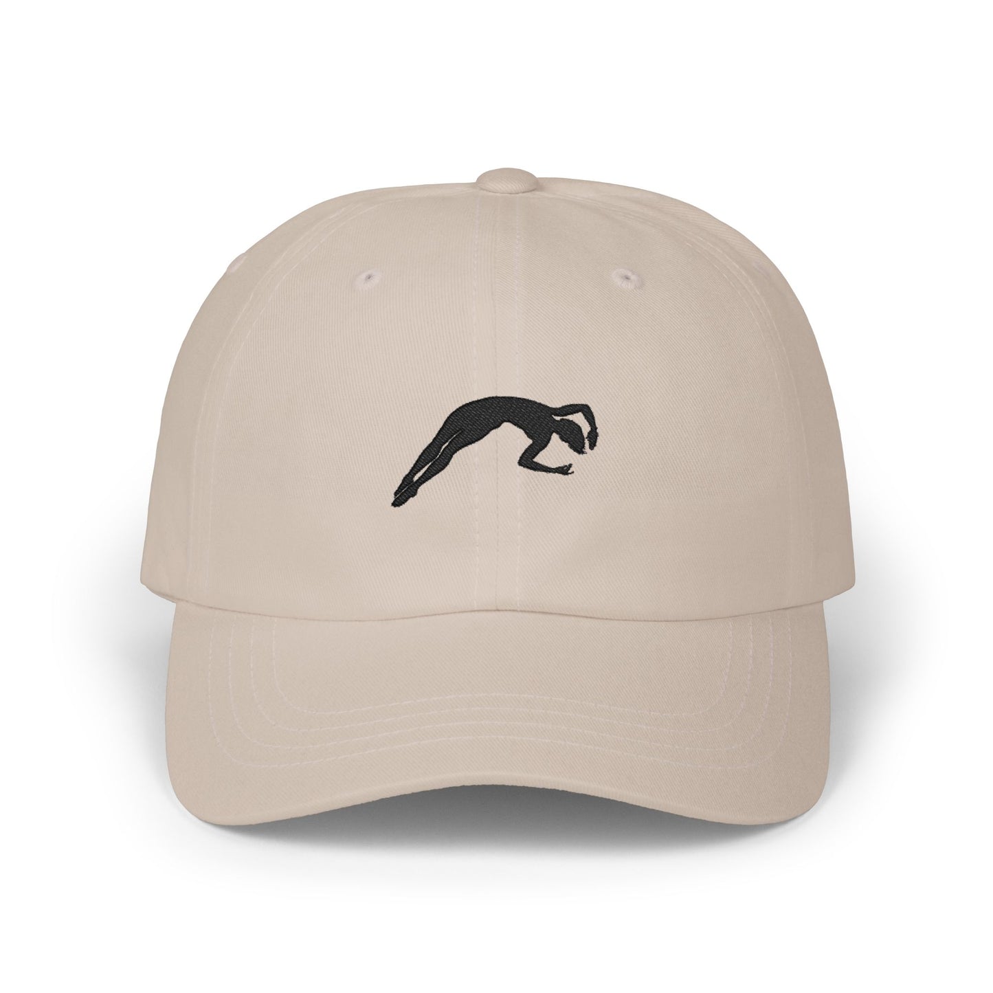 Minimalist Diving Silhouette - Starting Twist - Embroidered Hat