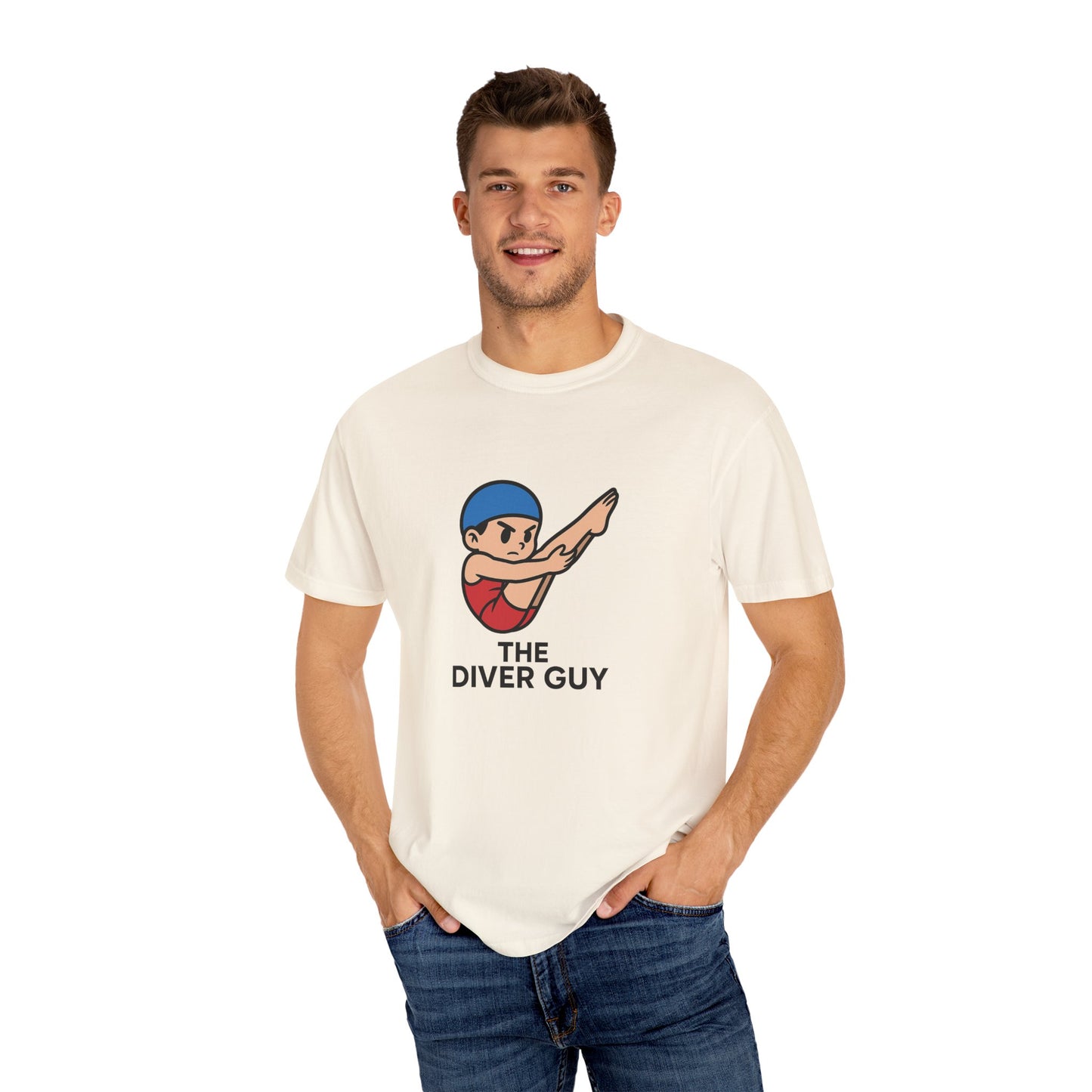 Diver Guy Determined Pike Casual T-Shirt for Divers
