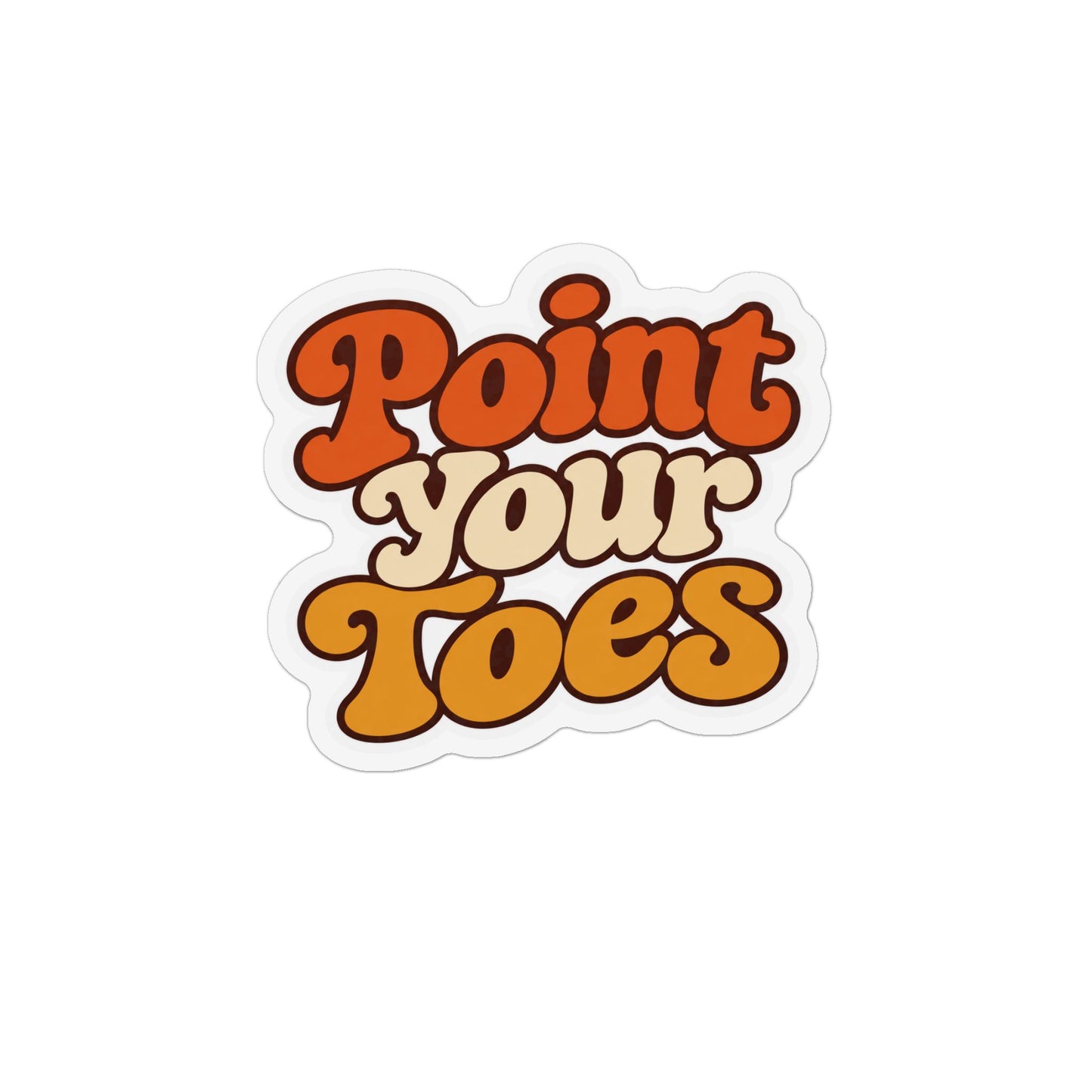 Point Your Toes Retro Style Magnet