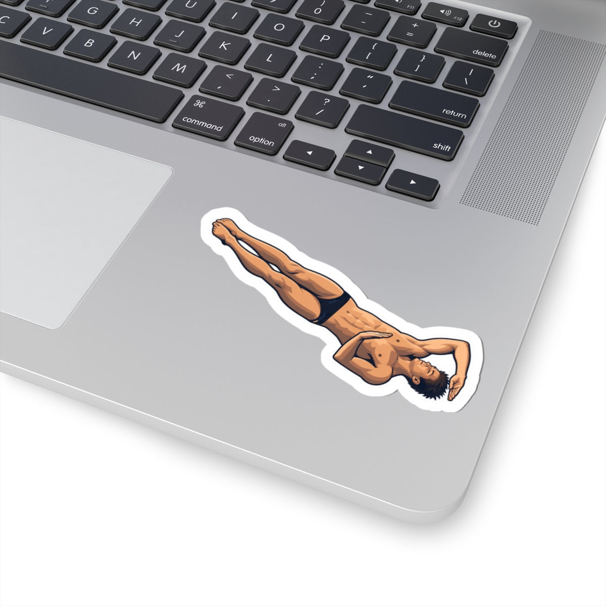 Diver Twisting Sticker