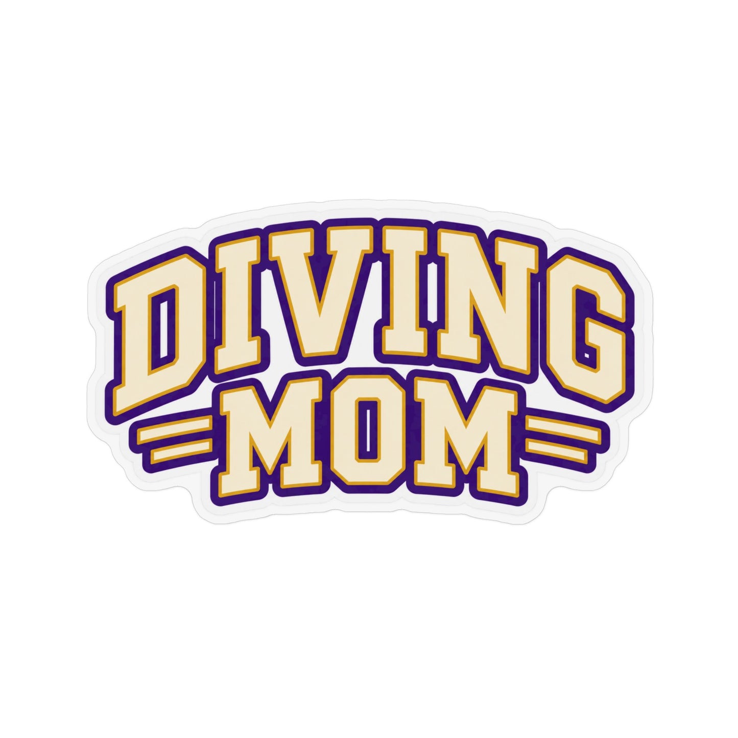 Diving Mom Magnet – Custom Shaped Swimmer & Coach Gift