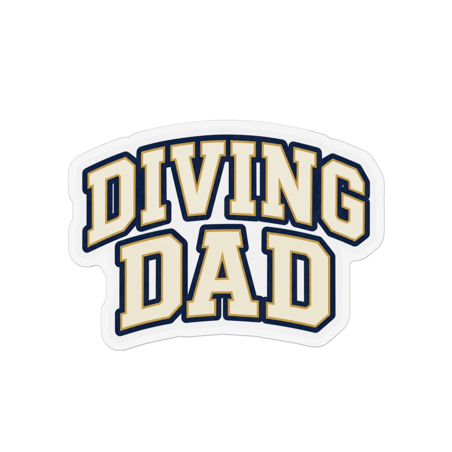Diving Dad Cream Bold Magnet