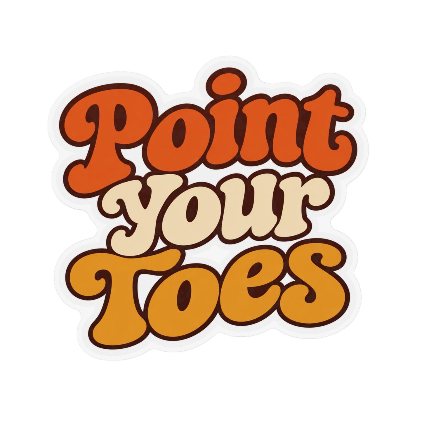 Point Your Toes Retro Style Magnet