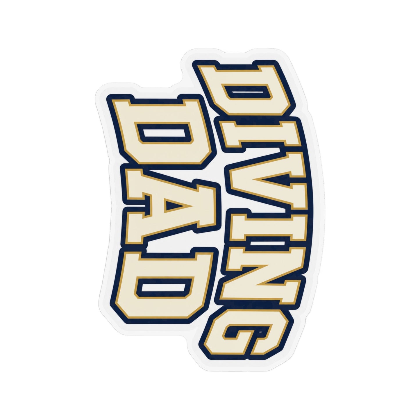 Diving Dad Cream Bold Magnet