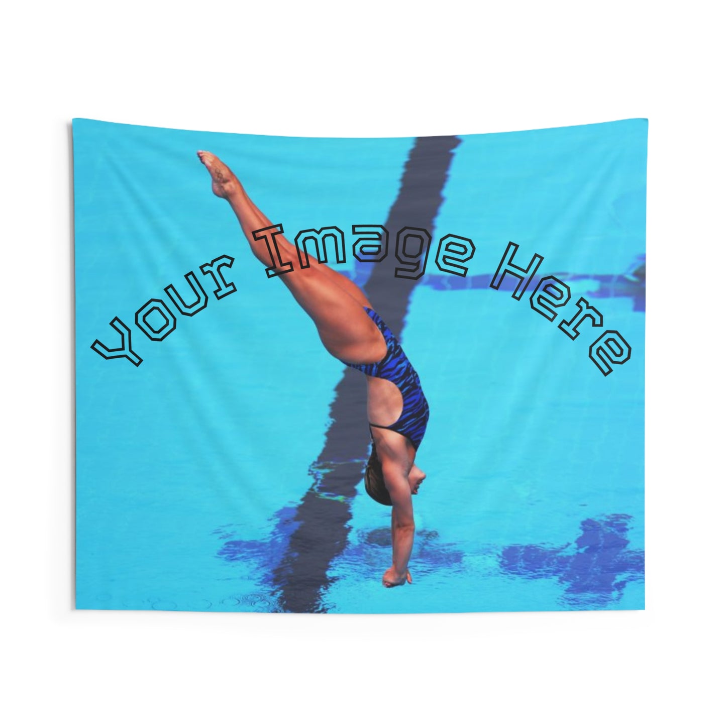 Custom Wall Tapestry - Mid-Sport Action Shot