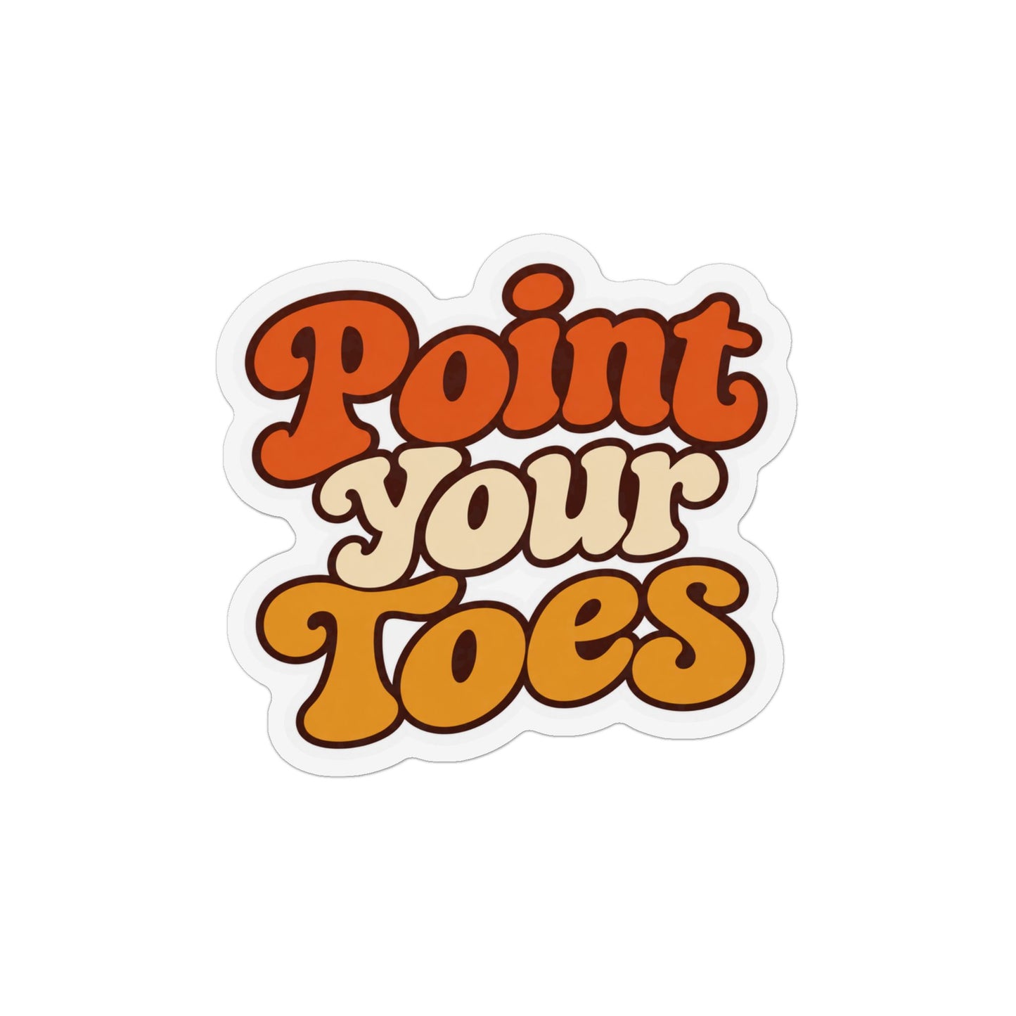 Point Your Toes Retro Style Magnet