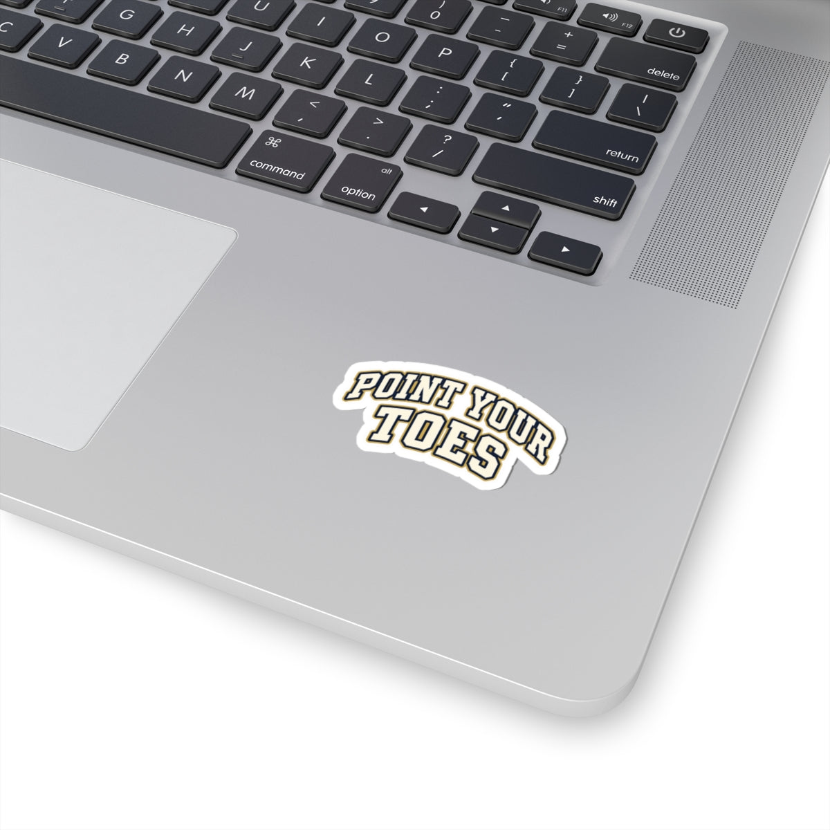 Point Your Toes Kiss-Cut Sticker — Cheerful Sport Sticker