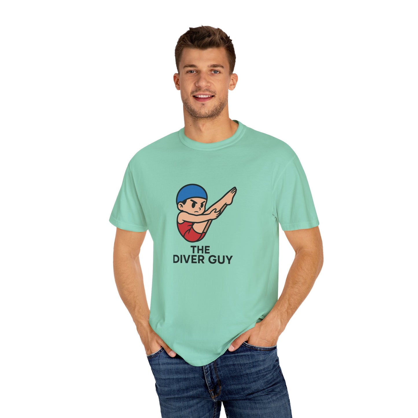 Diver Guy Determined Pike Casual T-Shirt for Divers