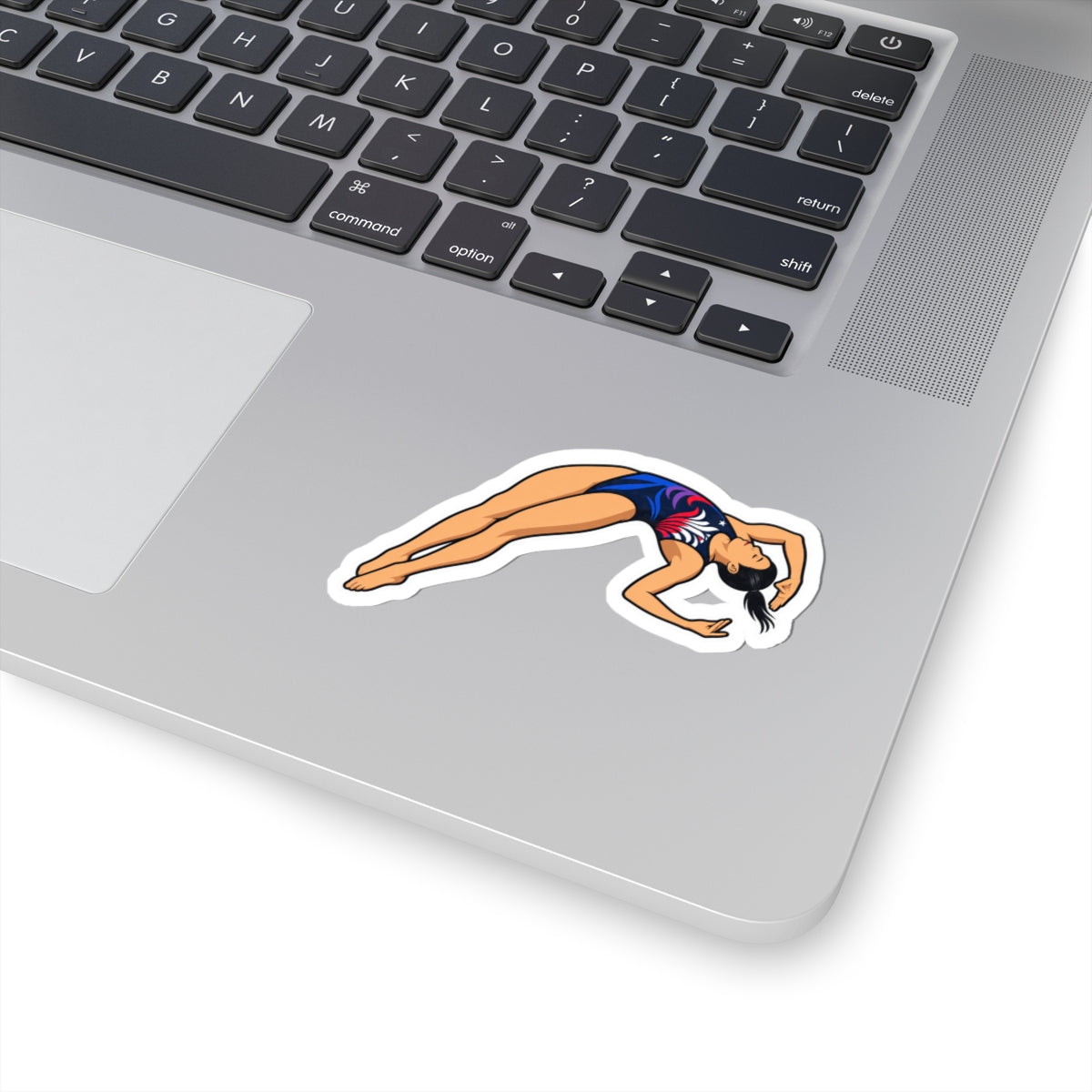Diver Sticker — Female Mid Twist Take-off Kiss-Cut Sticker