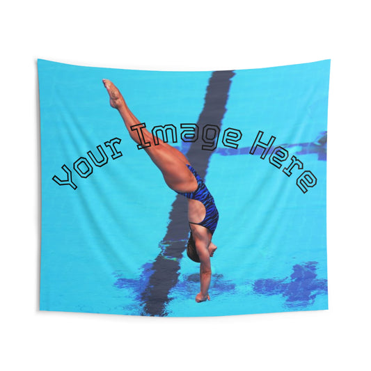 Custom Wall Tapestry - Mid-Sport Action Shot