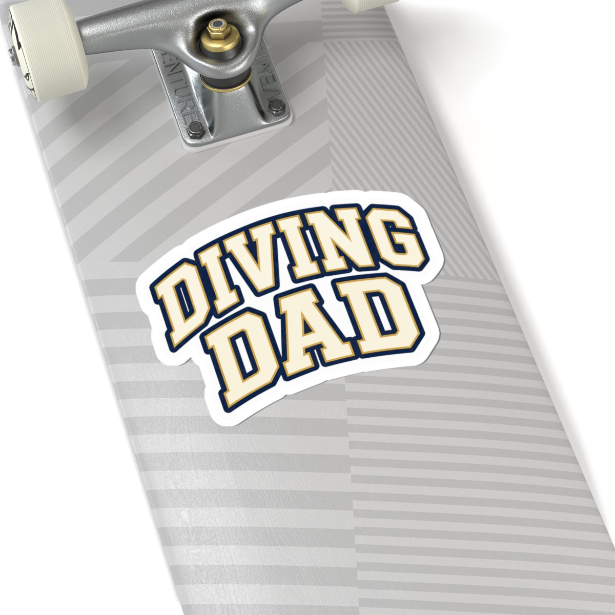 Diving Dad Sticker — Retro Waterproof Kiss-Cut Sticker