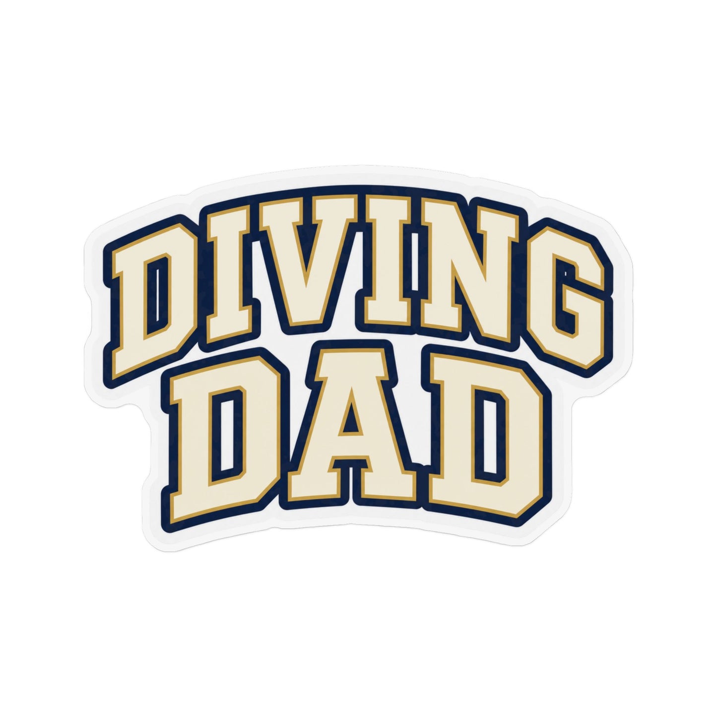 Diving Dad Cream Bold Magnet