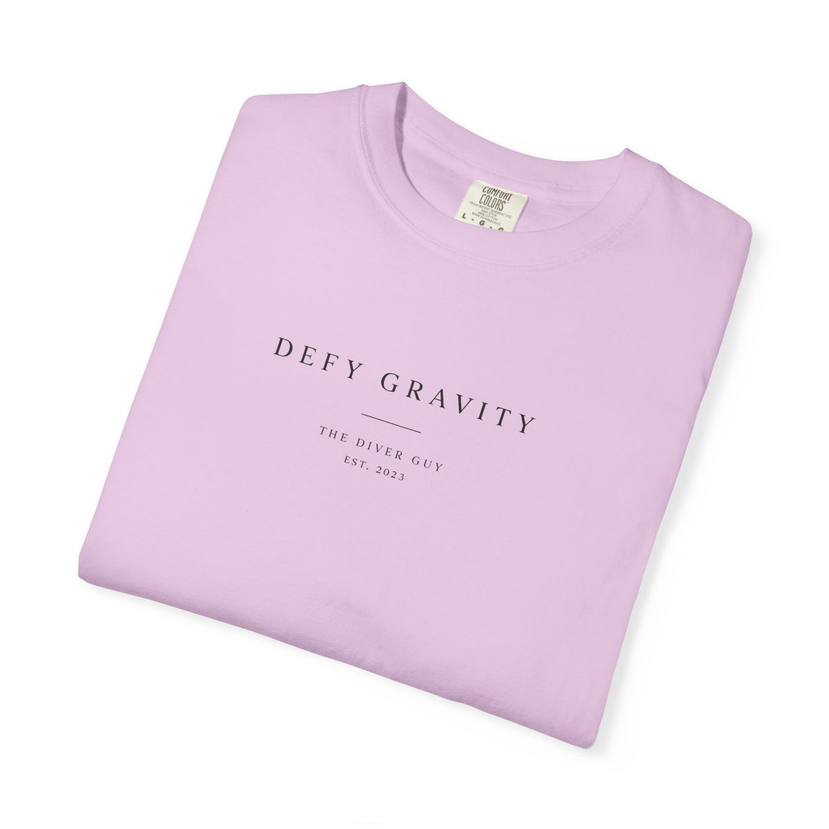 Minimal 'Defy Gravity' Graphic T-Shirt
