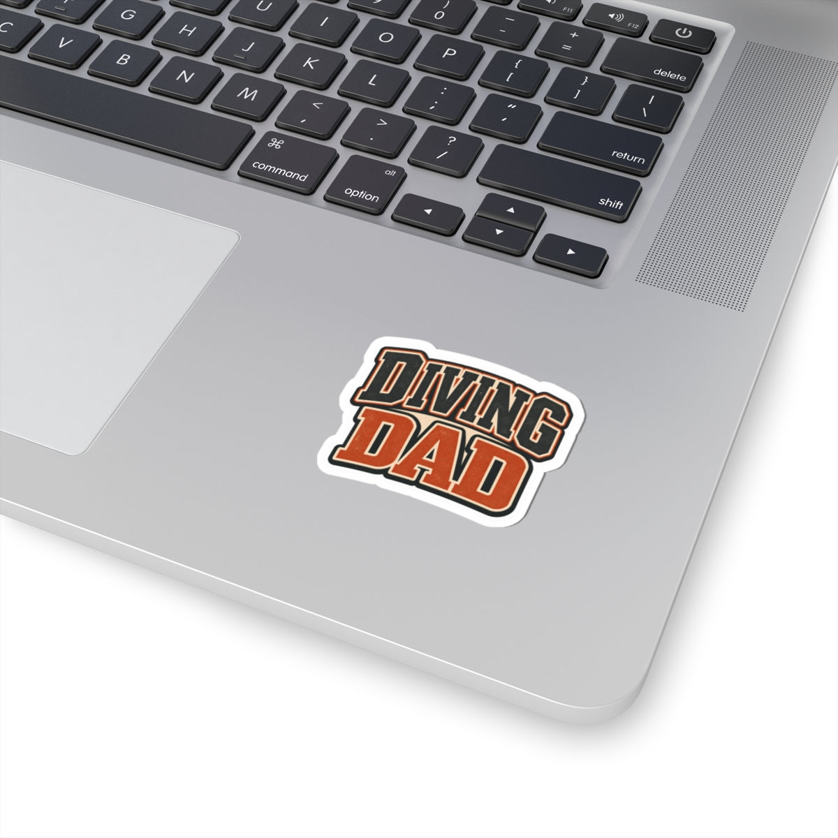 Diving Dad Sticker — Retro Athletic Decal for Dive Dads