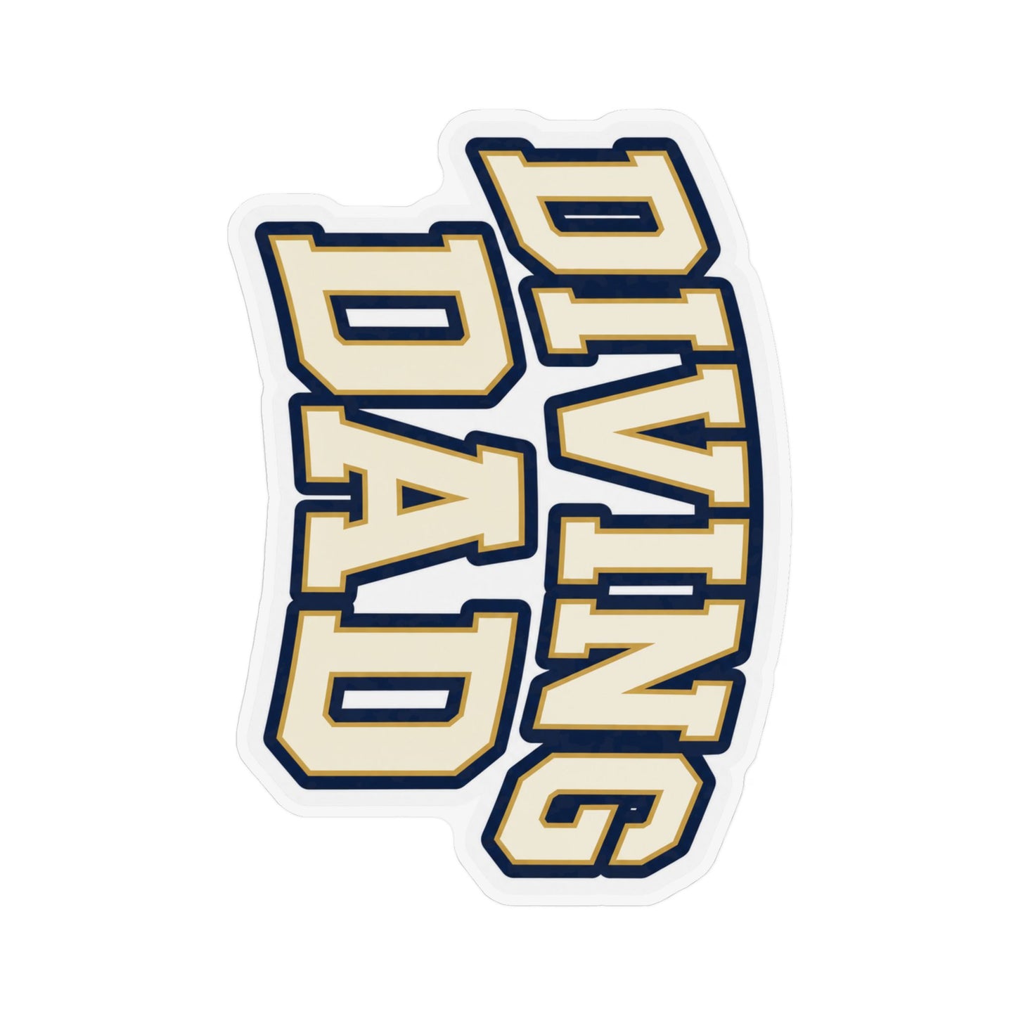 Diving Dad Cream Bold Magnet