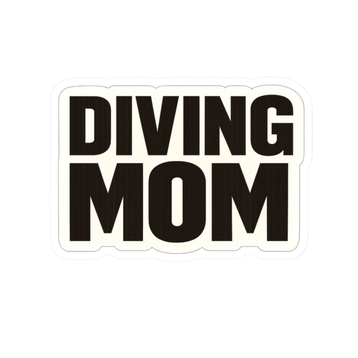 Diving Mom Sticker — Bold Kiss-Cut Vinyl Decal for Dive Moms