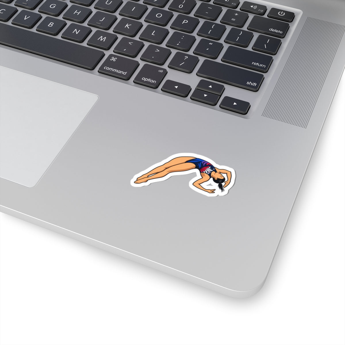 Diver Sticker — Female Mid Twist Take-off Kiss-Cut Sticker