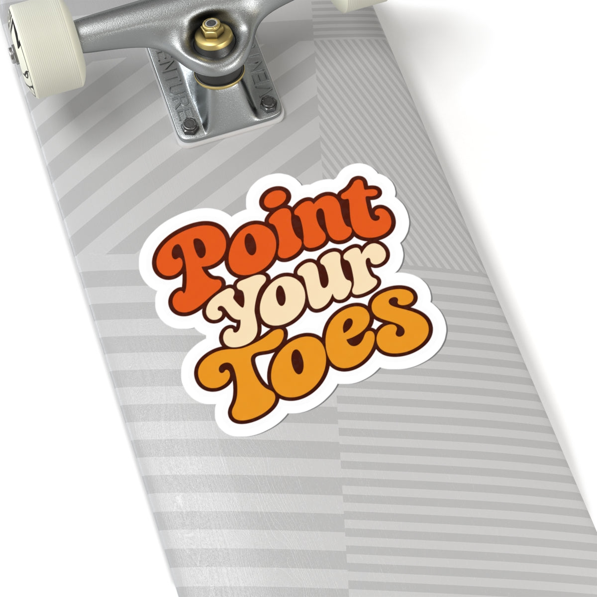 Point Your Toes Retro Sticker
